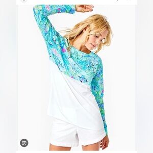 NWT Lilly Pulitzer Finn Long Sleeve Top in Lilly Loves Texas Size XL
